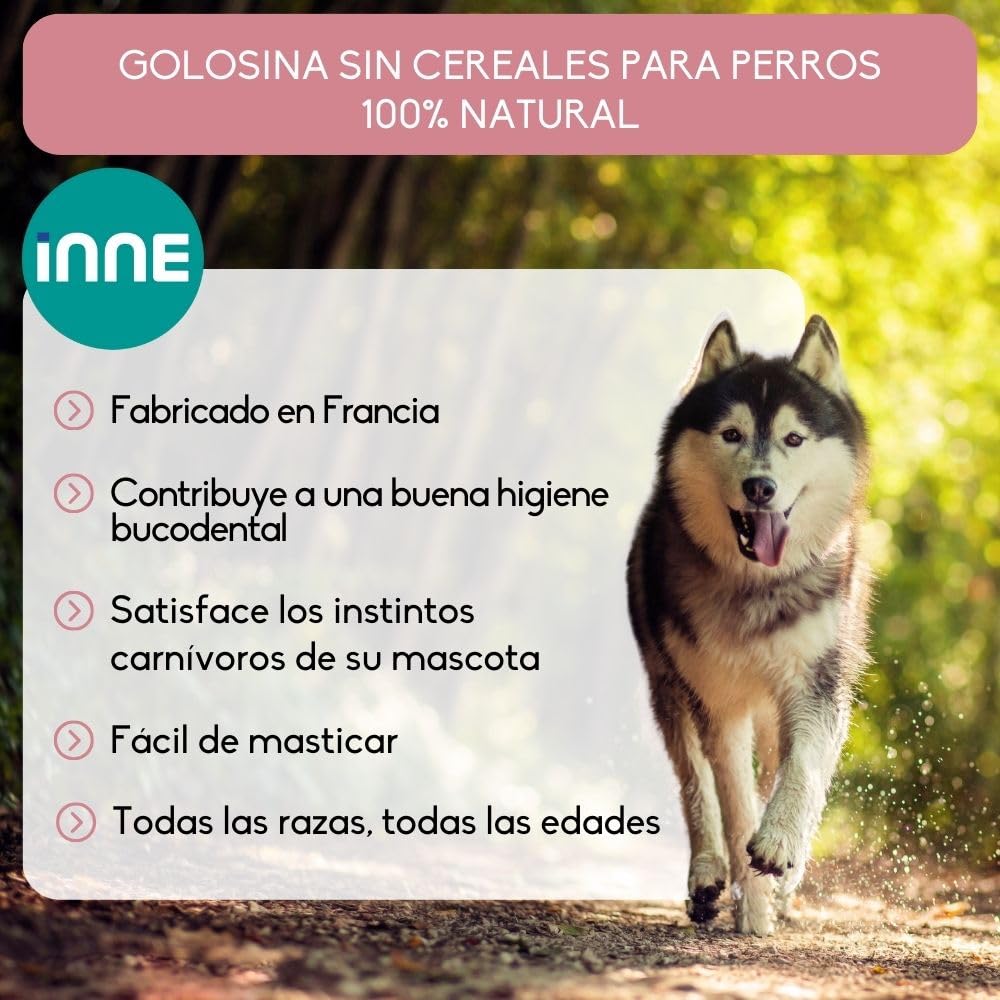 Nutrivet - INNE - Chien - Friandise Naturelle - Oreilles de Porc - 10 pièces - Fabriquée en France