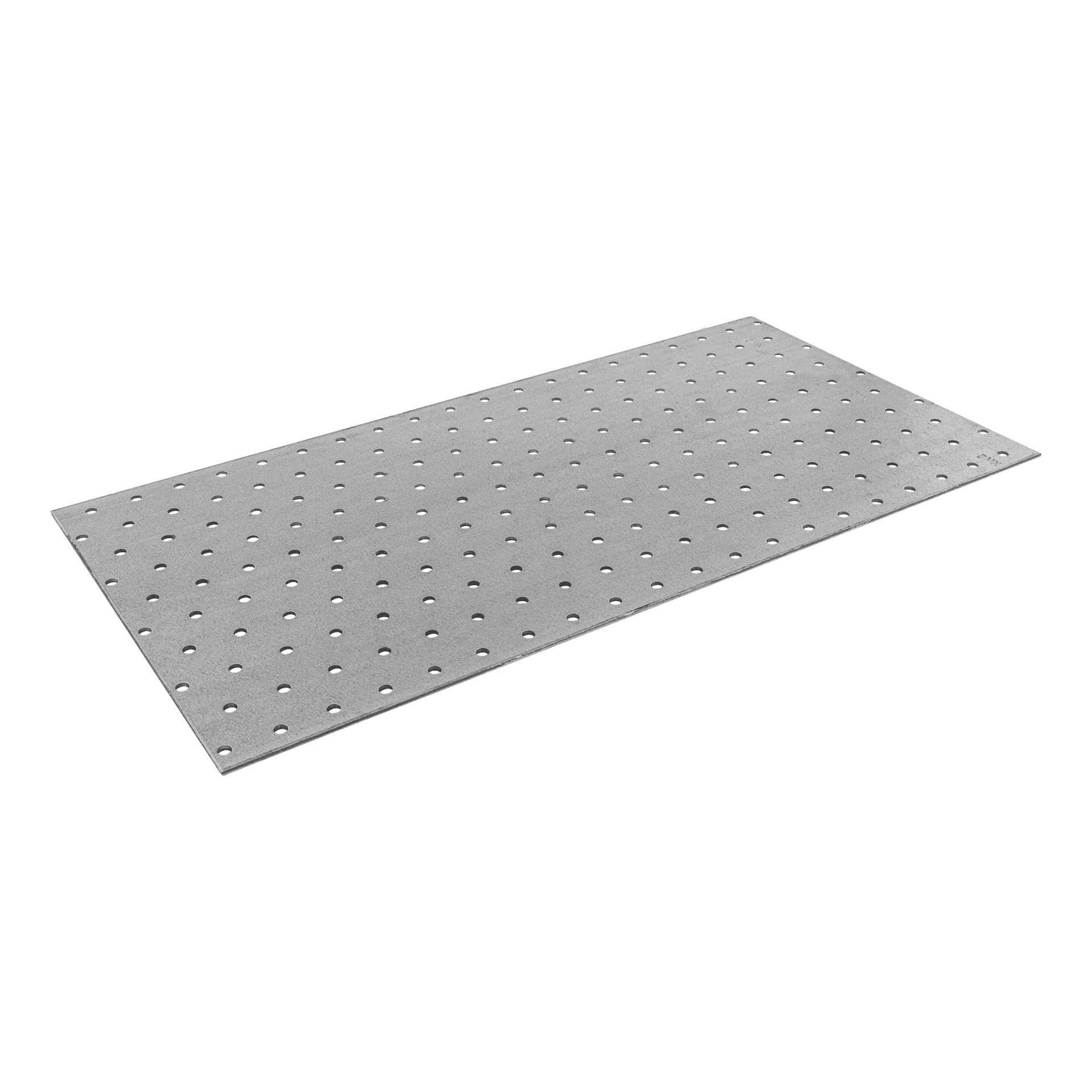 BirnePower Flachverbinder PP 25 (25 Stück) – Lochplatte 200 x 400 x 2,0 mm, Verzinkter Stahl, Holzverbinder für Balken & Dachstuhl, Montageplatte mit Universal-Lochung, Nagelplatte Stabil (Silber)