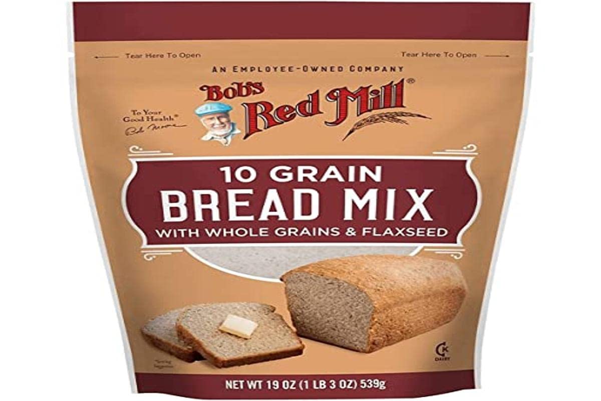 10 Grain Bread Mix with Whole Grains & Flaxseed, 19 oz (539 g), Bob's Red Mill