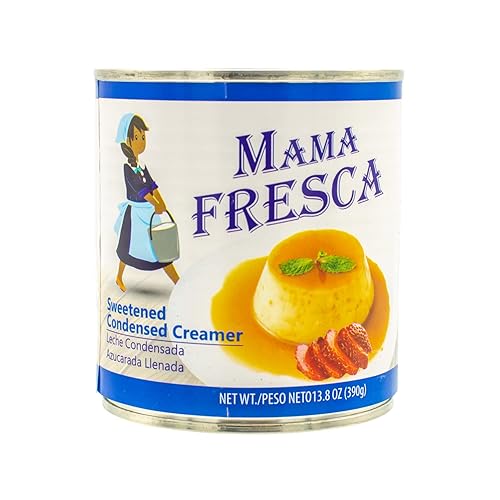 Mama Fresca Crema condensada endulzada 13.8 oz (paquete de 24)