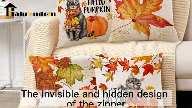 Fall Pillow Covers 20x20 Set Of 2 Orange Maple Leaves Throw Pillow Covers Autumn Harvest Thanksgiving Decoration Outdoor Pillowcase Fall Home Decor Li