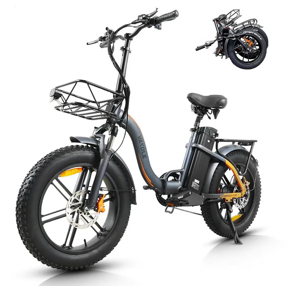 Y20 Pro E-Bike Klapprad Elektrofahrrad mit 48V30Ah Akku Bis zu 150KM | 20x4.0 Zoll, 250W Heckmotor, 7 Gang Schaltwerk, Tiefeinsteiger Fatbike Citybike für Damen u. Herren
