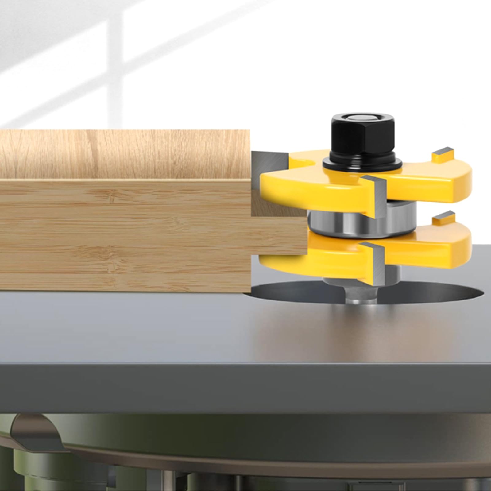 Set Punte Frese per Legno, Fresa a Forma T Scanalata, Fresatrice Verticale, Fresa per Spianare, Strumenti per La Lavorazione del Legno