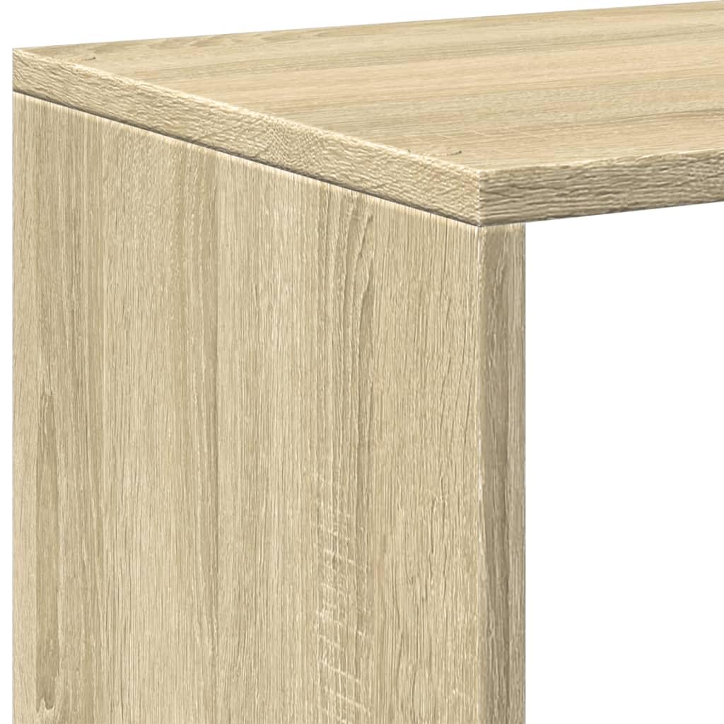 Generisch Raumteiler-Bücherregal Sonoma-Eiche 67x25x161,5cm Holzwerkstoff,Möbel,Regalsysteme,Bücherregale Bücherschränke-858077