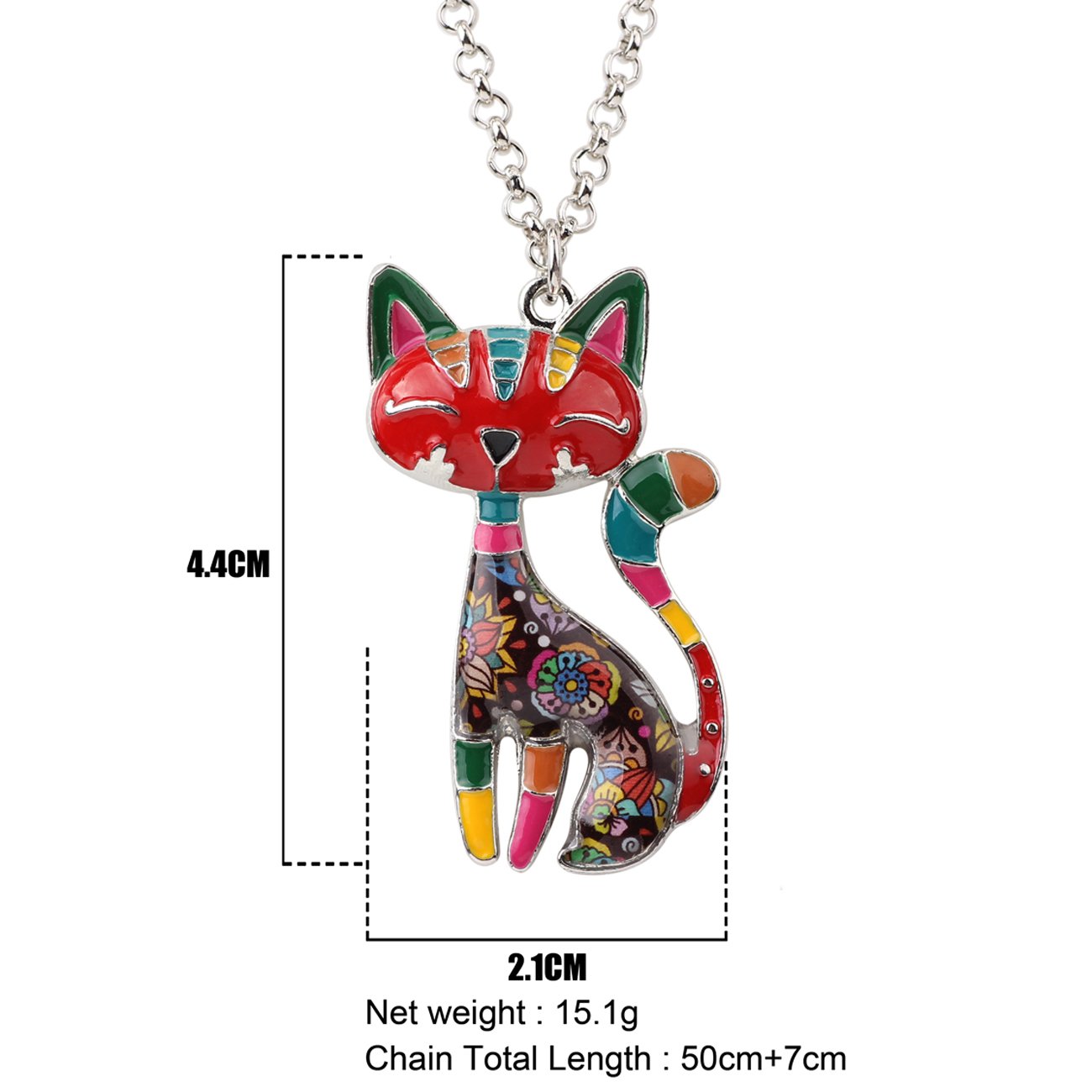 DALANE Katzen Ohrringe Emaille - Niedliche Kätzchen Anhänger