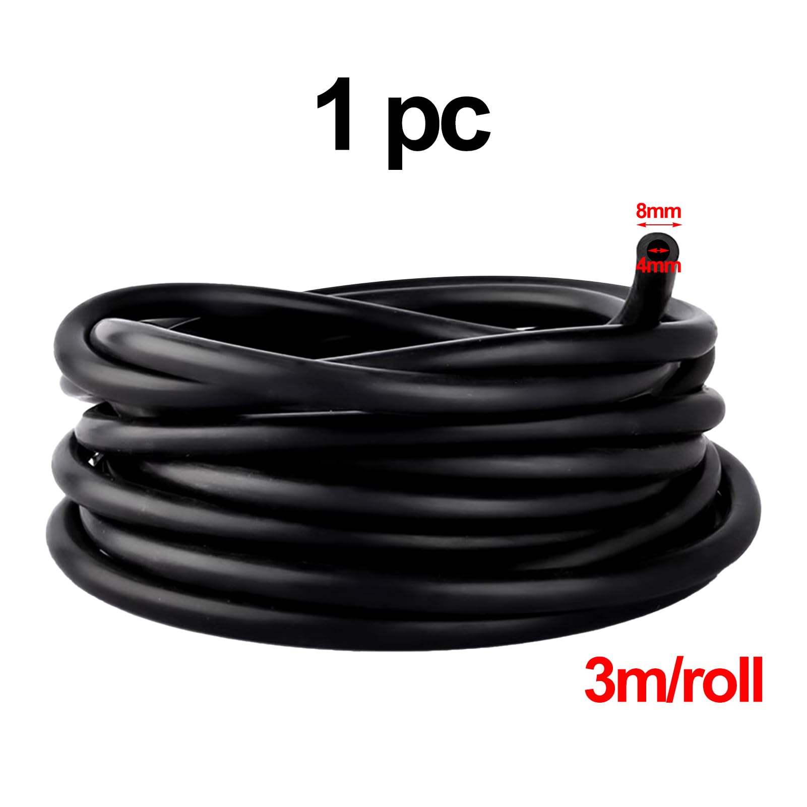 Tuyau Silicone 4 Mm Diamètre Intérieur 8 Mm 3m Haute Température - Bricolage