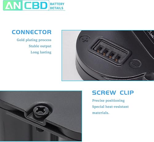 Miniatura 3 de ABL-C - Batería de iones de litio de repuesto para iRobot Braava Jet M6 Series M611020 M612880 M612680 M614480 6100 Ultimate Robot Mop 10.8V