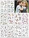 UniBaby7 Tatuajes Temporales para Niños, 20 hojas 200pcs Tema Unicornio Tatoos Infantiles Impermeable Respetuoso Con La Piel, Tatuajes Regalos De CumpleañOs, Festivales, Suministros Para Fiestas