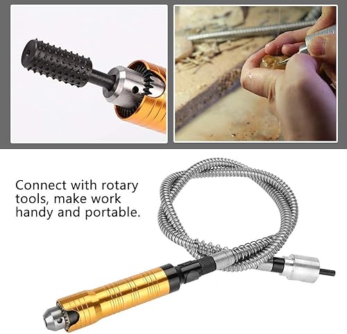 Miniatura 4 de Eje flexible, cable de eje flexible de 0.236 in, taladro eléctrico, herramienta de amoladora rotativa de 0.020-0.236 in para pulido, grabado,