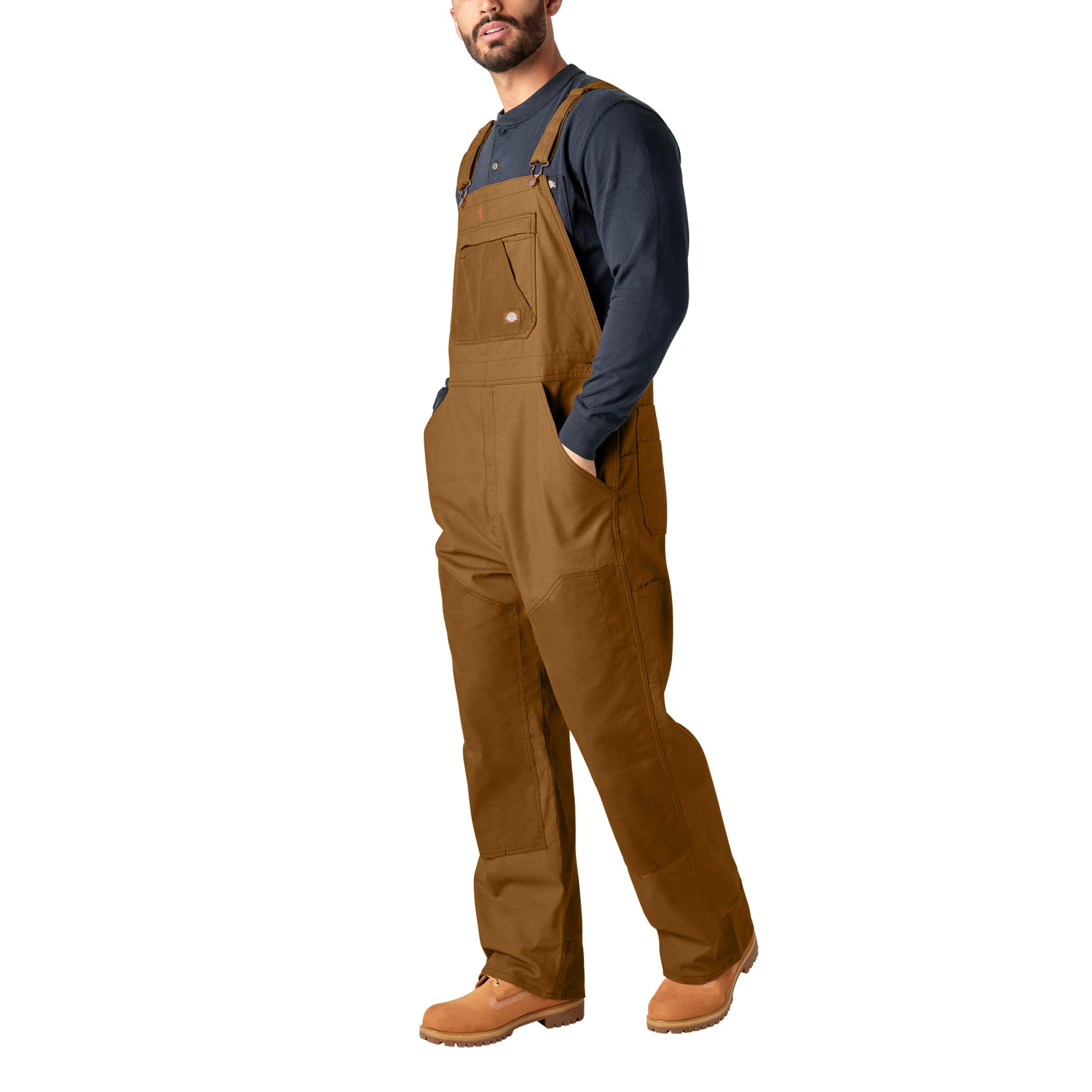 Dickies Herren Tradebuilt Wax Coated Canvas Double Front Bib Latzoverall (1er Pack)