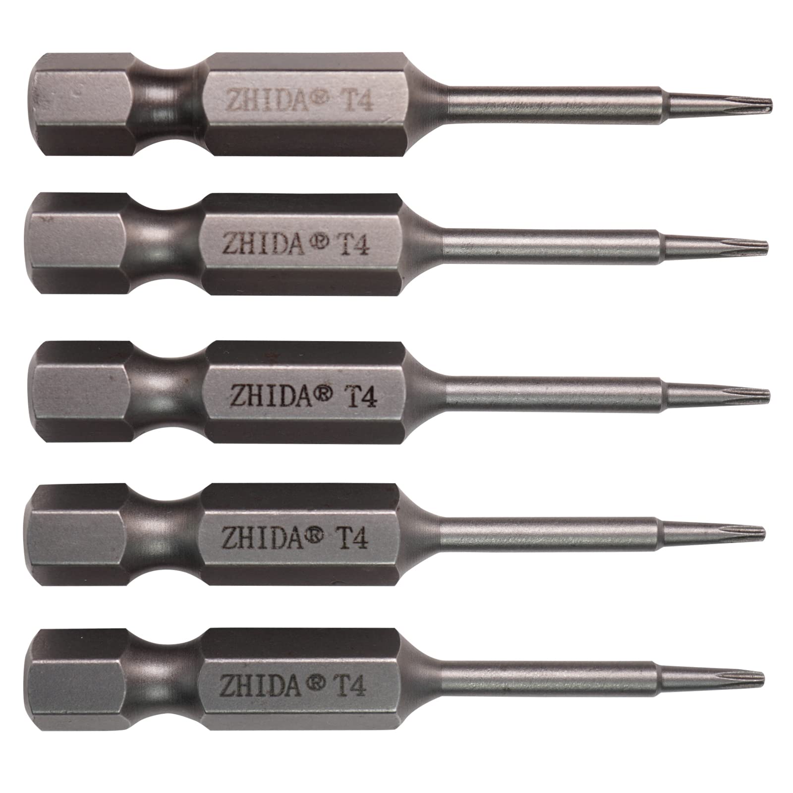 ZHIDA Torx Screwdriver bits T4 Star Bit 5 pcs