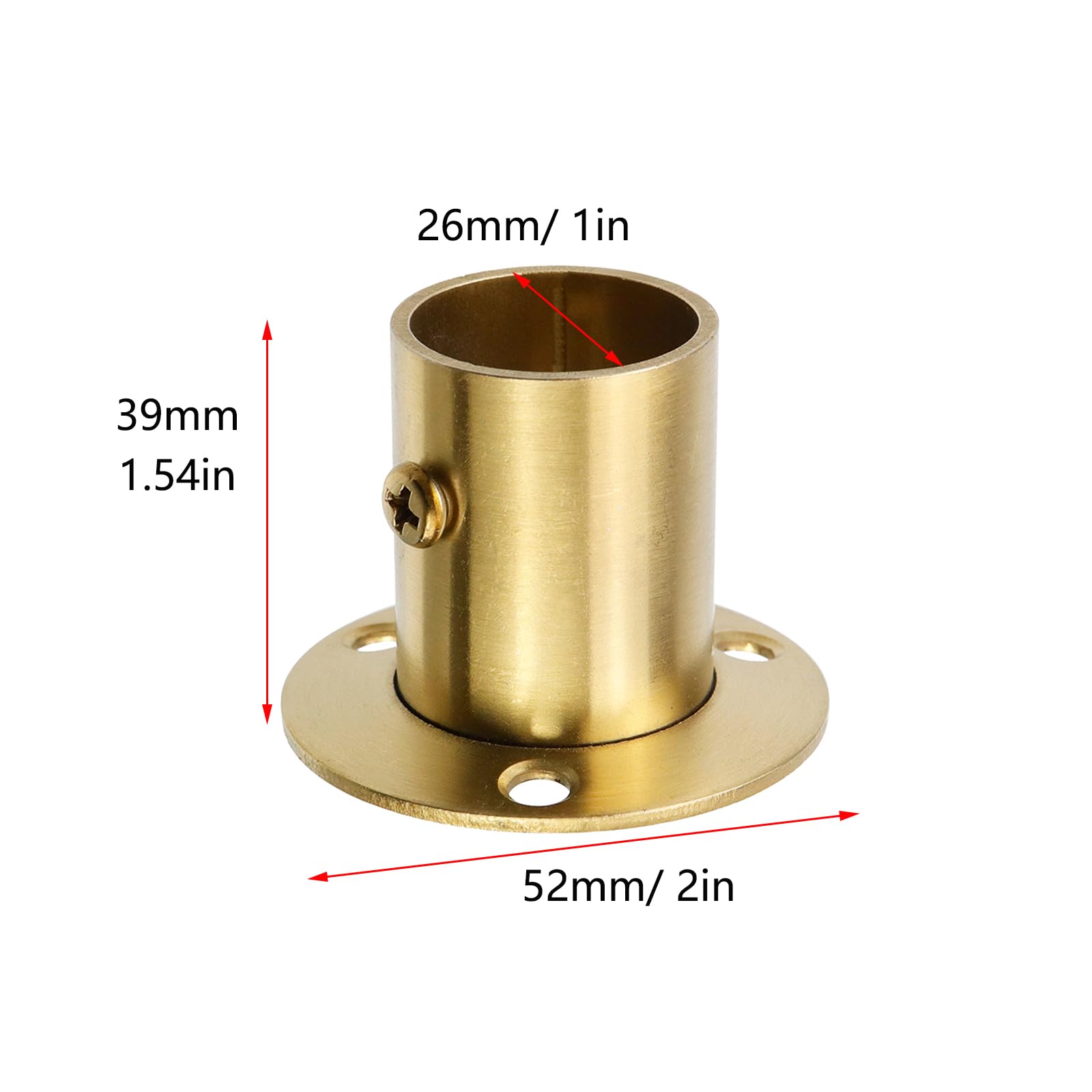 Lot De 2 Supports De Tige à Bride En Alliage De ZincSupports Pour