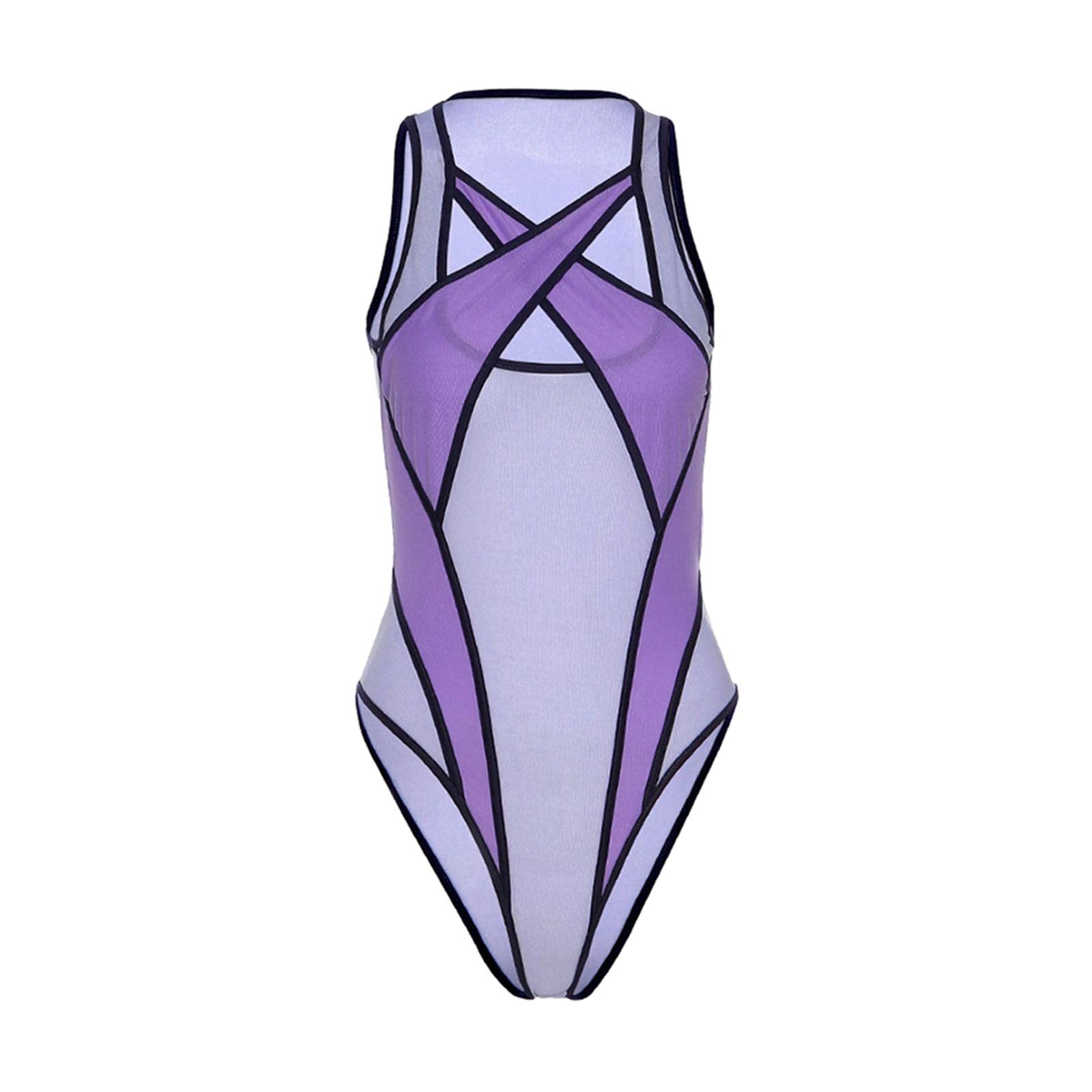 atorse female bodysuit one piece fashion summer club sheer hollow jumpsuit lingerie s clothing, shoes & accessories | womens clothing | swimwear