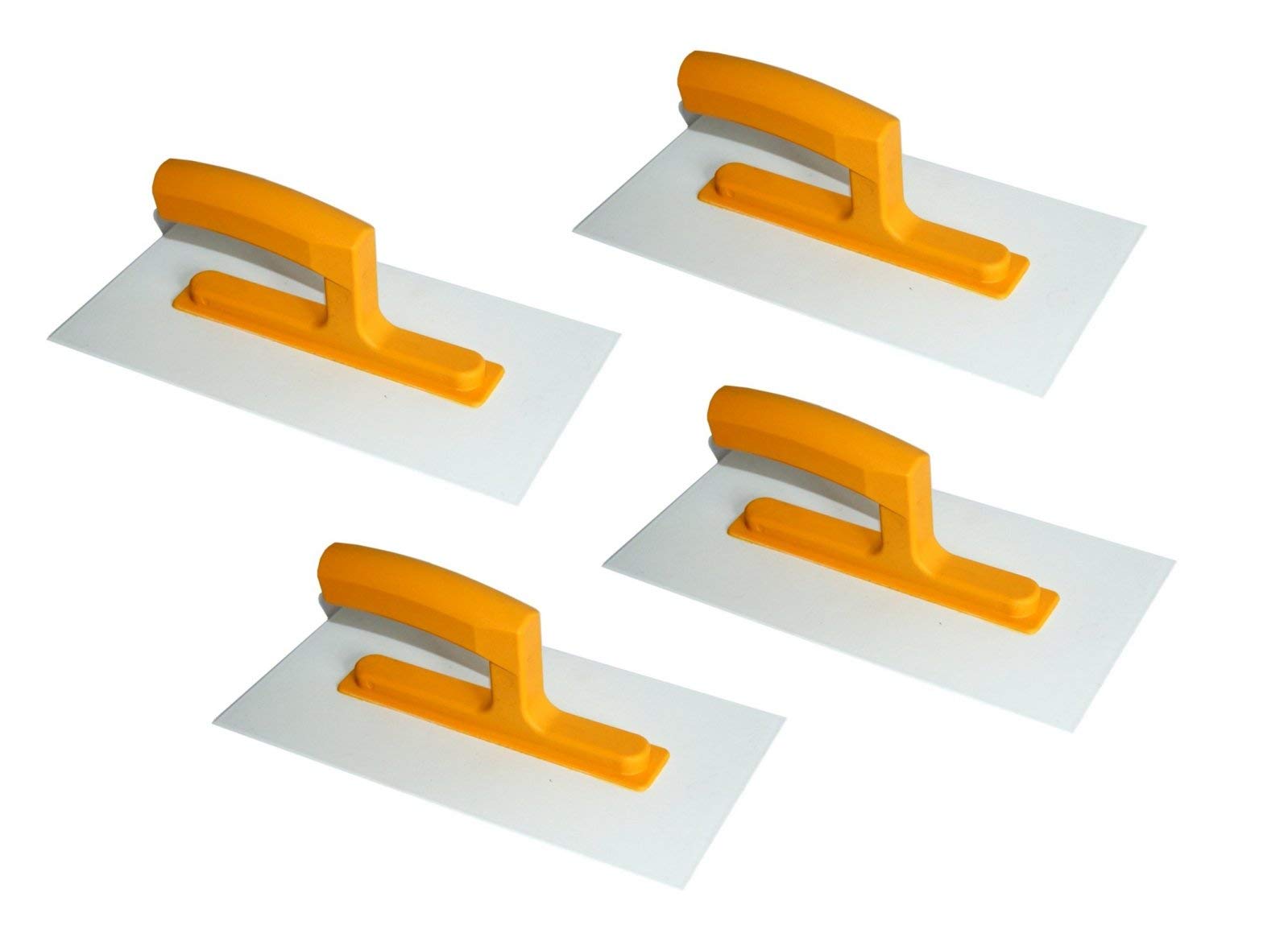4er Set Profi Kunststoff-Reibebrett 280 x 140 mm (11 Zoll) – 3 mm ABS-Reibebretter für mineralischen Putz, Acrylputz und Strukturputz, Glättbrett mit ergonomischem Griff