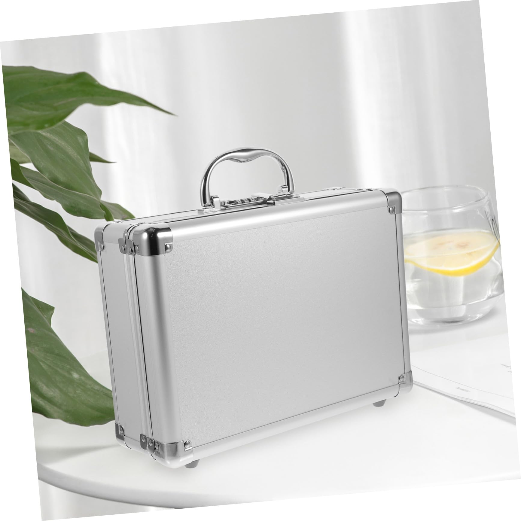 Malette Rigide Outil Aluminium avec Serrure à Code Mallette Portable à Poignée Caisse de Rangement Multifonction pour Outils et Accessoires Valise Compacte pour Usage Intérieur et