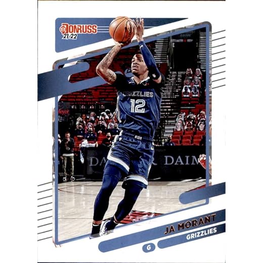 JA MORANT 2021-22 Donruss #76 NM+-MT+ NBA Basketball Grizzlies