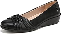 LifeStride Women's Incredible Flats - Crisscross Strap Comfort Shoes with Soft System Cushioning & 1.75" Wedge Heel