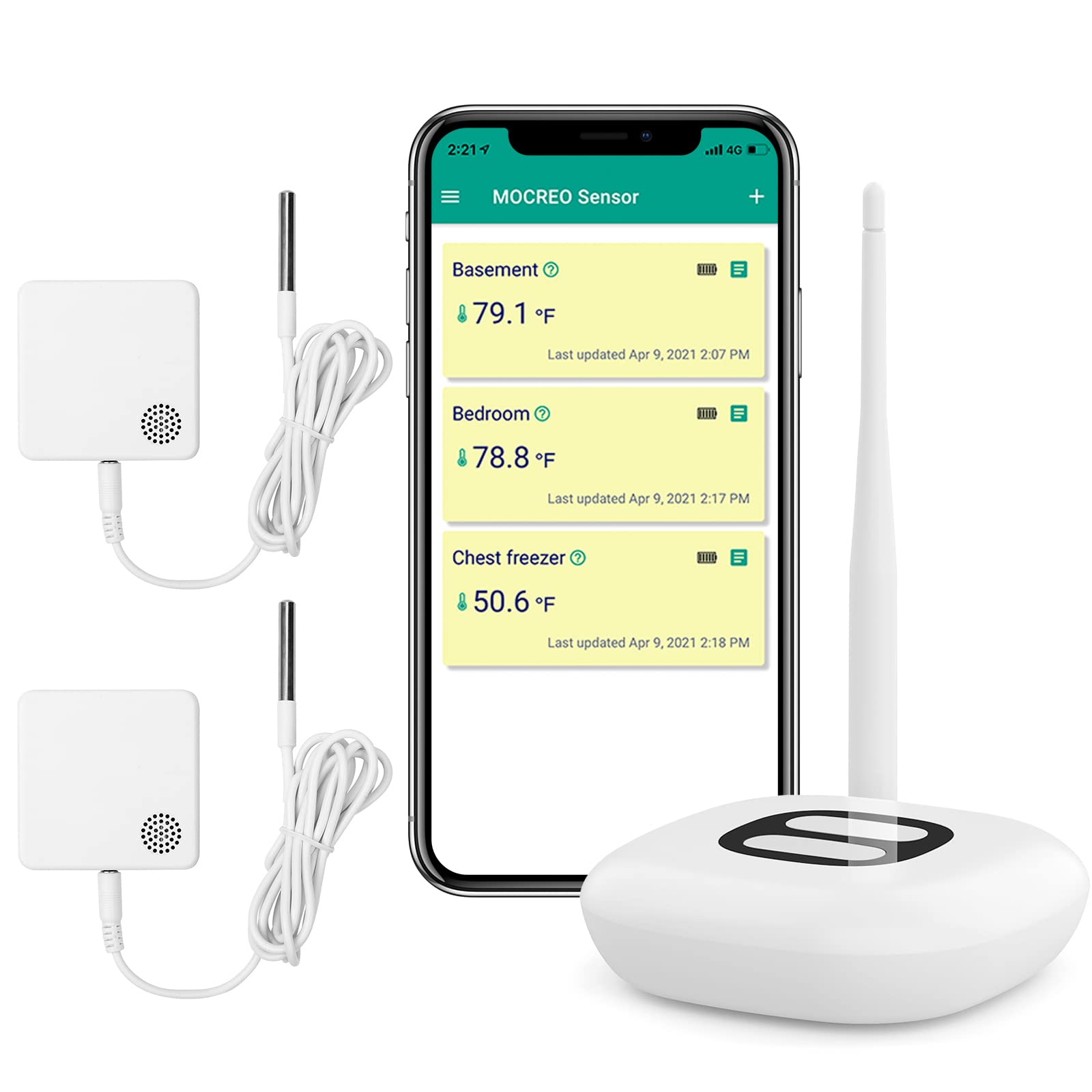 Buy MOCREO ST4 WiFi Temperature Sensor with Waterproof External Probe