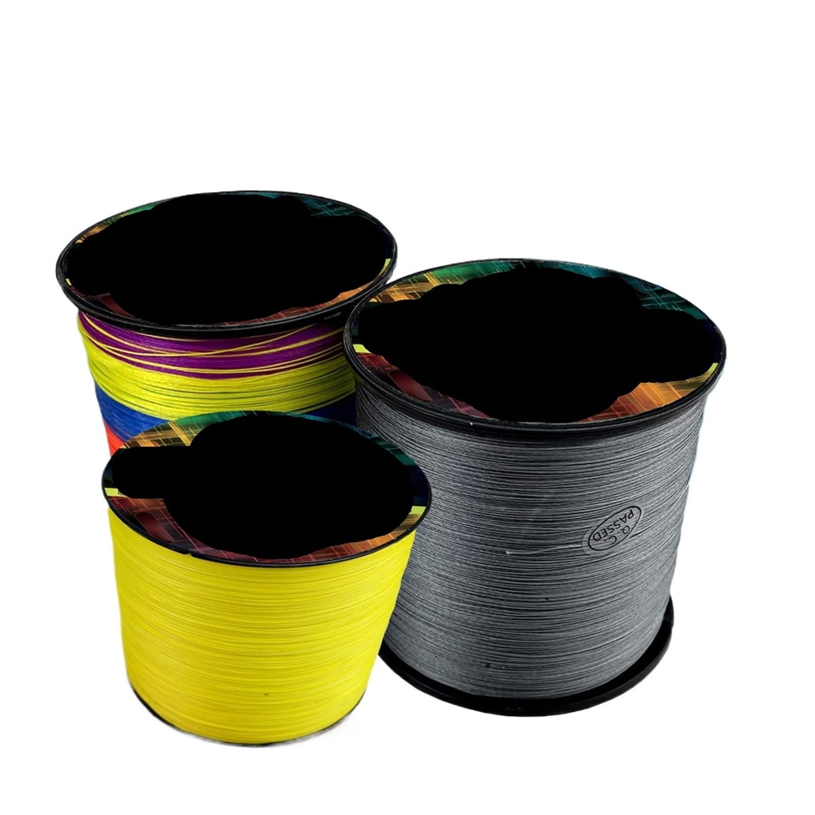Sedal Trenzado de 16 hebras, Alambre multifilamento núcleo Hueco, 25-200LB(,300M-80LB-0.45mm)