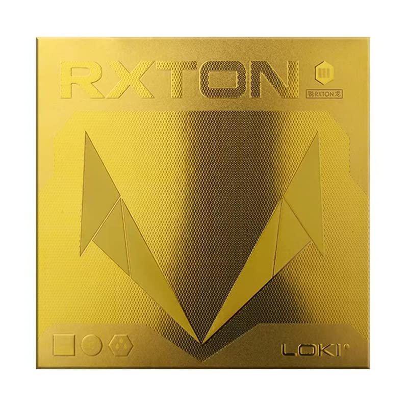 RXTON-3 Table Tennis Rubber, ITTF Approved 2.2mm Thickness Ping Pong Rubber with Cake Sponge for Loop and Control