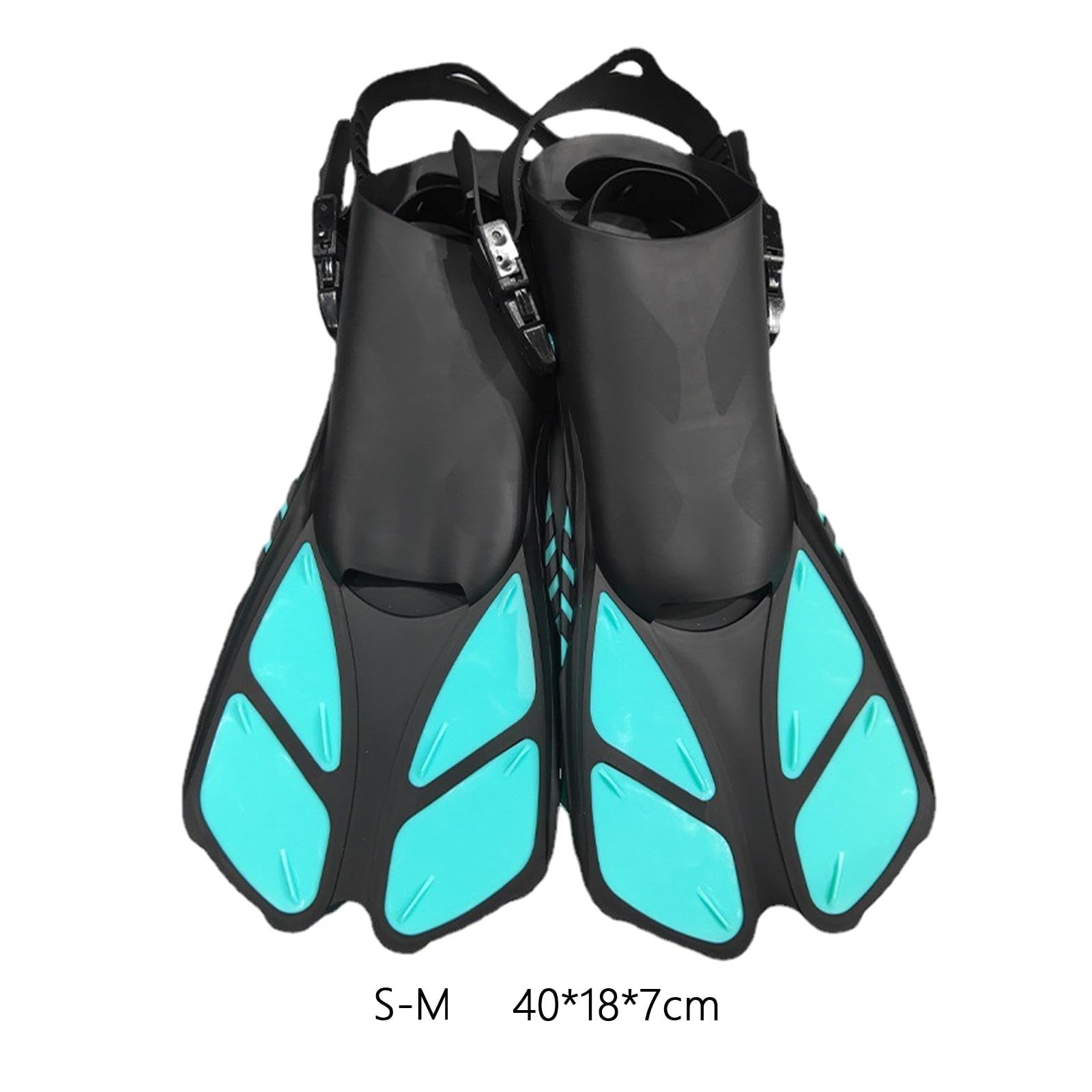 Oshhni 2X Aletas de natación Aletas de Buceo Aletas de Buceo Aletas de esnórquel Ajustables Zapatos de Entrenamiento para Practicar Deportes acuáticos Verano