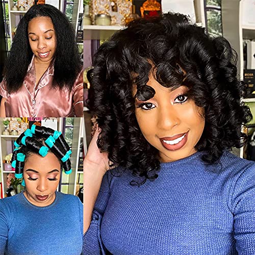 Bigodini per capelli lunghi, 18 pezzi, extra