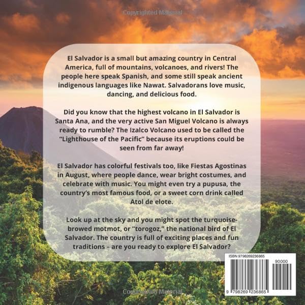 Amazing El Salvador Facts for Kids: A Fun Travel and Learning Book with Color Photos About the Country’s Culture, History, Volcanoes, Festivals, Food, ... and People (Amazing World Facts for Kids) - Image 2