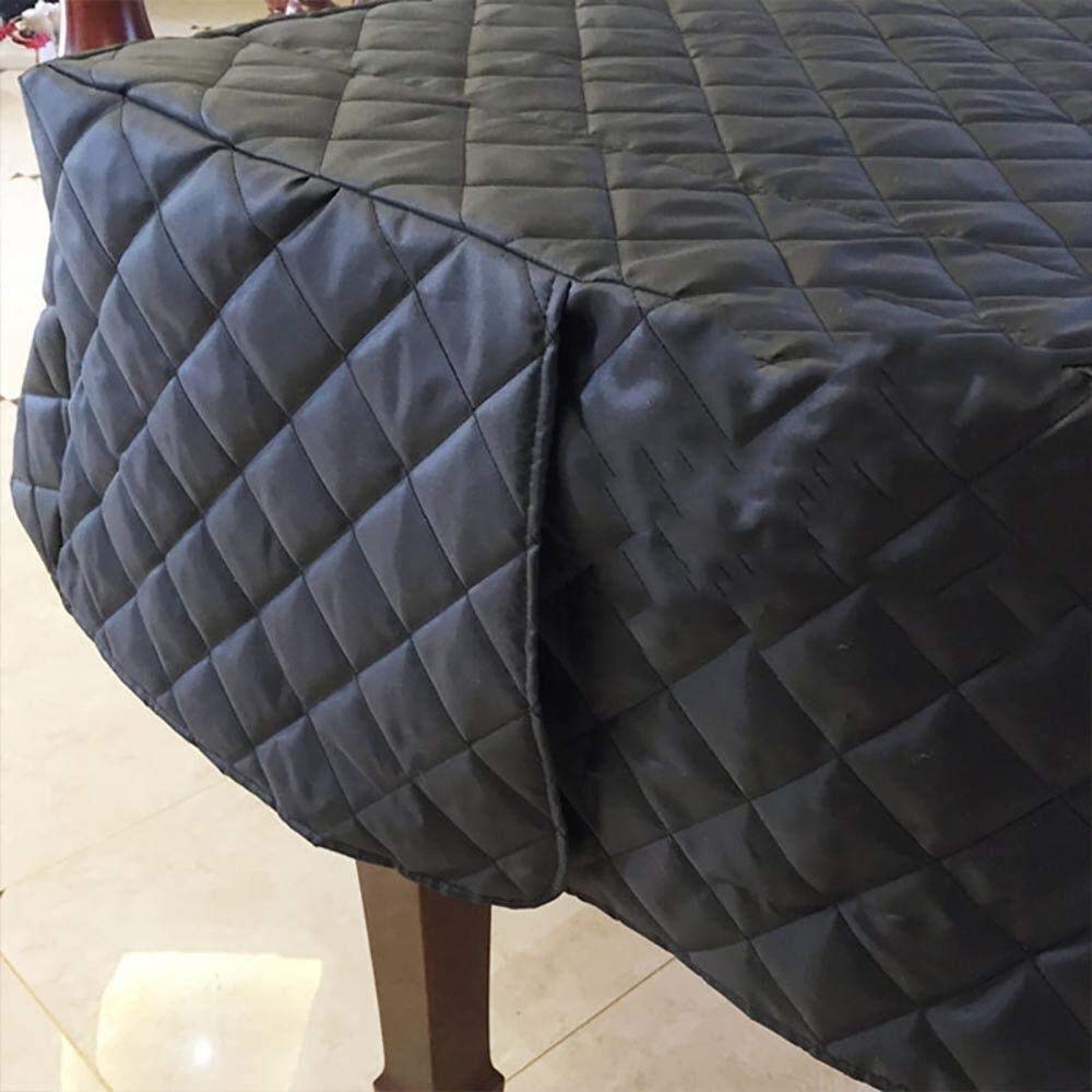 Klavierabdeckung, Klavierabdeckung, Dreieckige Klavierabdeckung, Feuchtigkeitsbeständig, Wasserdicht, Schwarz, Gesteppt, Große Klavierabdeckung/160Cm