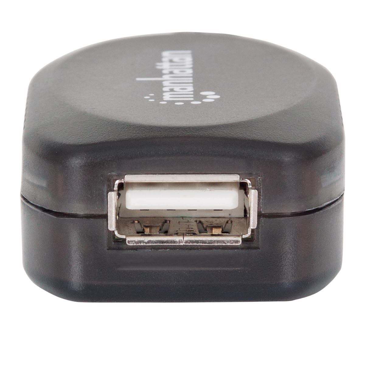 Manhattan Kabel przedłużający USB-A do USB-A 20 m, męski na żeński, aktywny, 480 Mb/s (USB 2.0), z łańcuchem, wbudowany wzmacniacz, Hi-Speed USB, czarny, 3-letnia, zapakowany