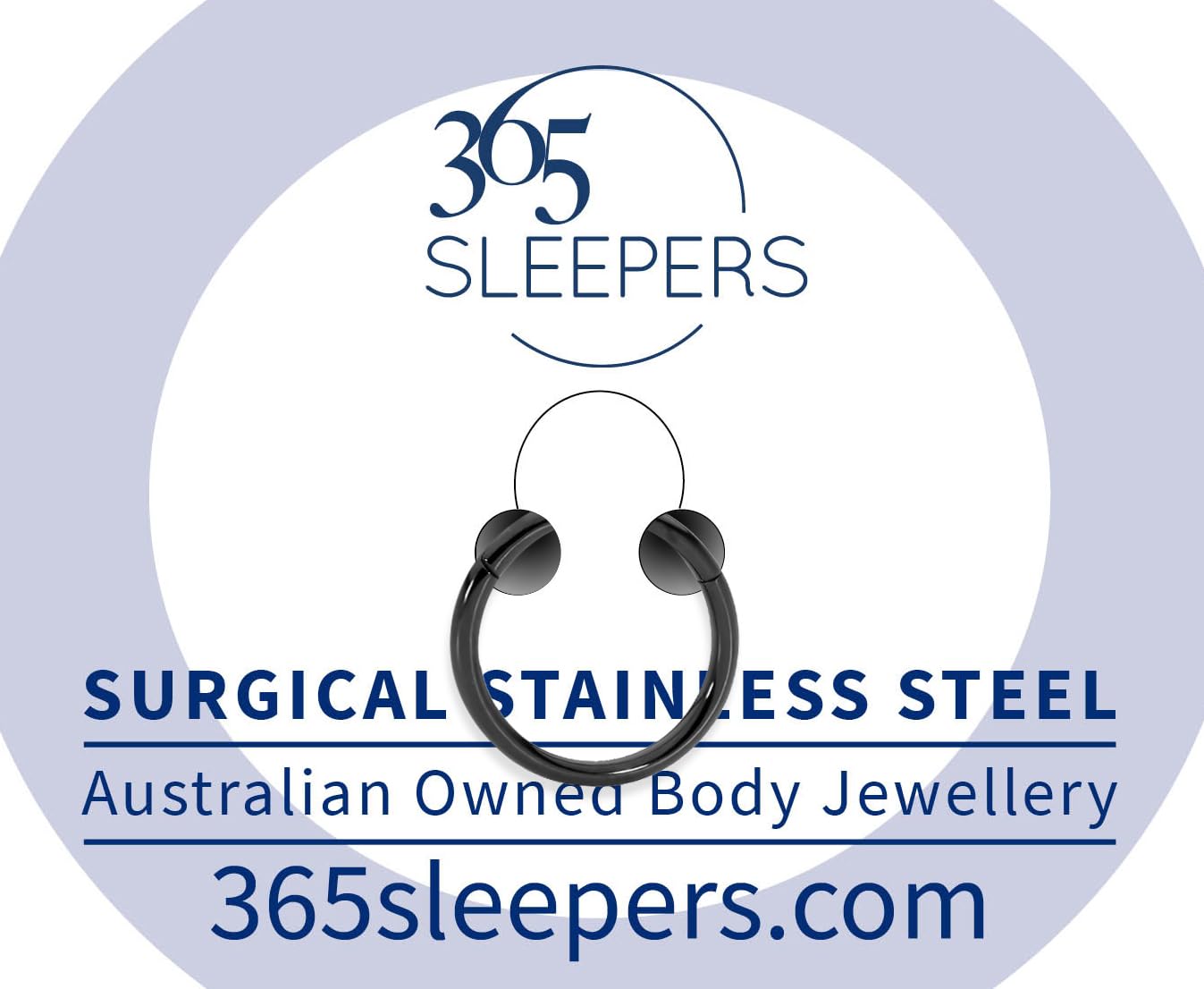 365 Sleepers Acero quirúrgico 316L Unisex Septum Tragus Helix Segmento con bisagras Nariz Labio Anillo Pendientes de aro Joyería para piercing corporal 20G 18G 16G 14G 12G 10G 8G 6G — view 2