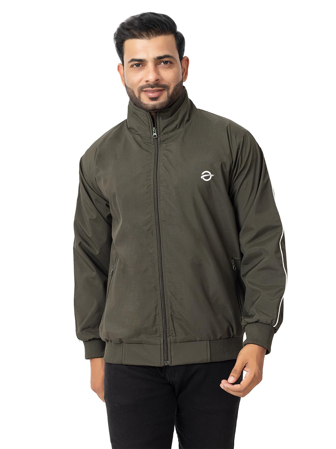 Casual Winter Wear Jackets For Men || Men's Solid Wind Cheater Jacket With Zipper || Ribbed Waist And Ribbed Wrist Cuffs For Perfect Fit || Casual And Sports Jacket