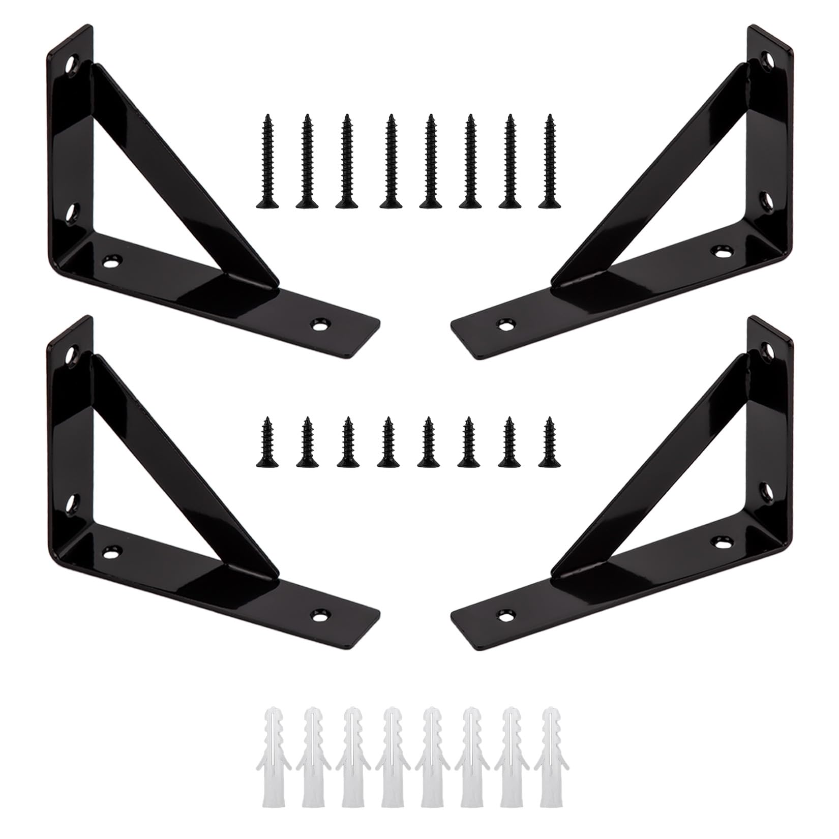 4 Pcs Heavy Duty Shelf Brackets