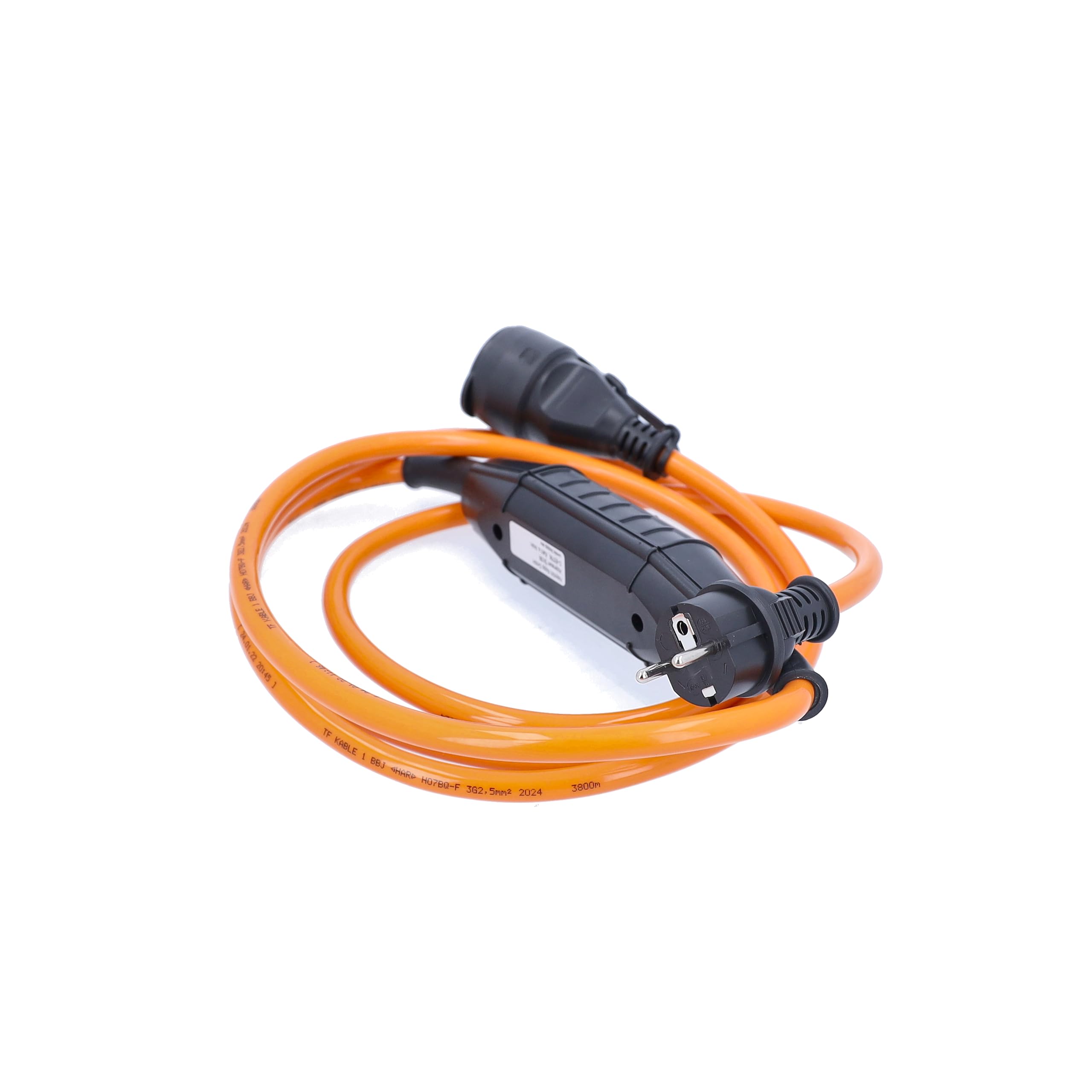 as - Schwabe alargador de Cables 2 x 1,5 m H07BQ-F 3G2,5 - con PRCD-S Interruptor de protección Personal intermedio 30 mA - 230V / 16A / 3.500W - Resistente al Polvo y a Las Salpicaduras IP44, 45458