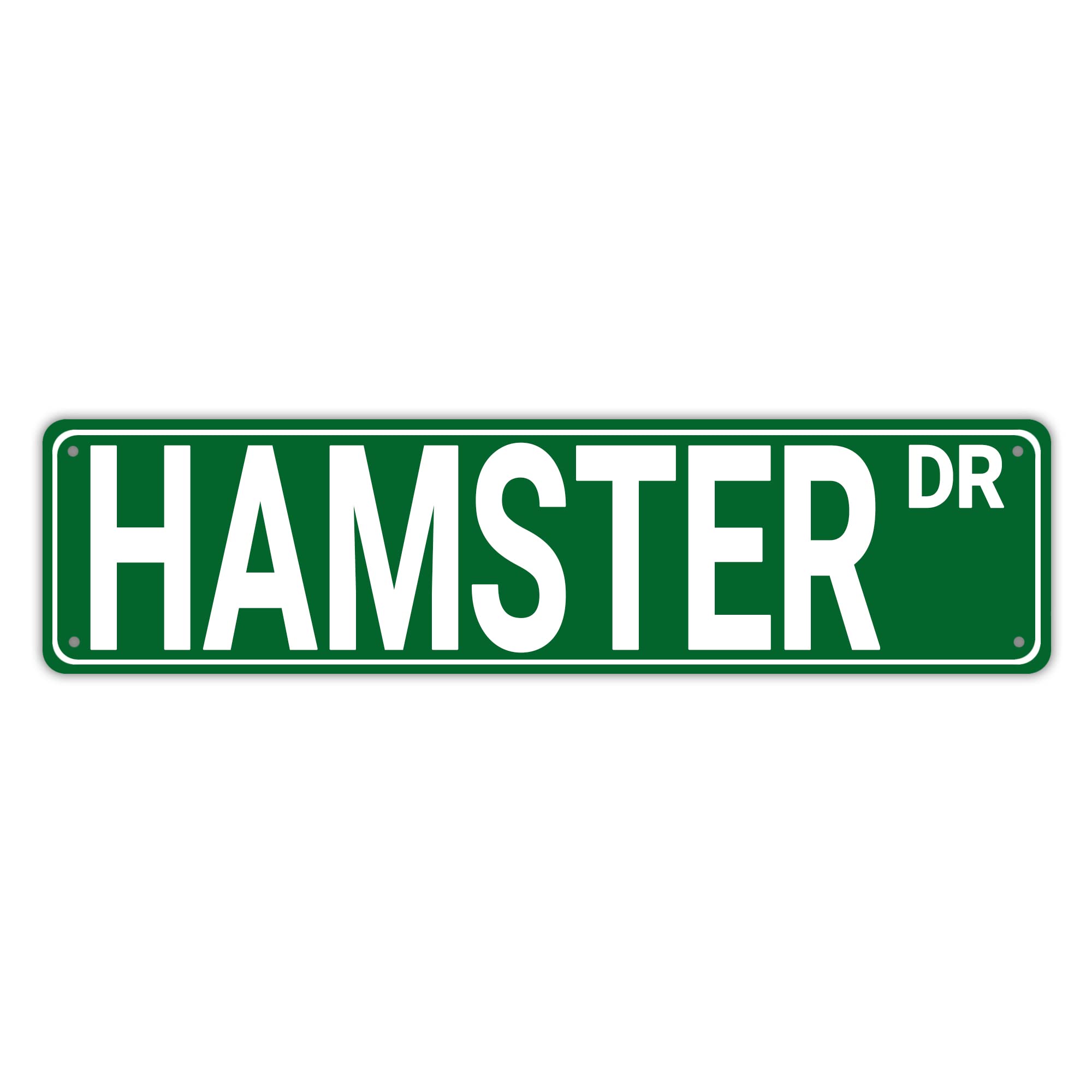 Hamster Dr Retro Tin Signs Aluminum Metal Plaque Porch Decor Home Kitchen Bathroom Club Wall Yard Coffee Funny Decor 4x16 Inch