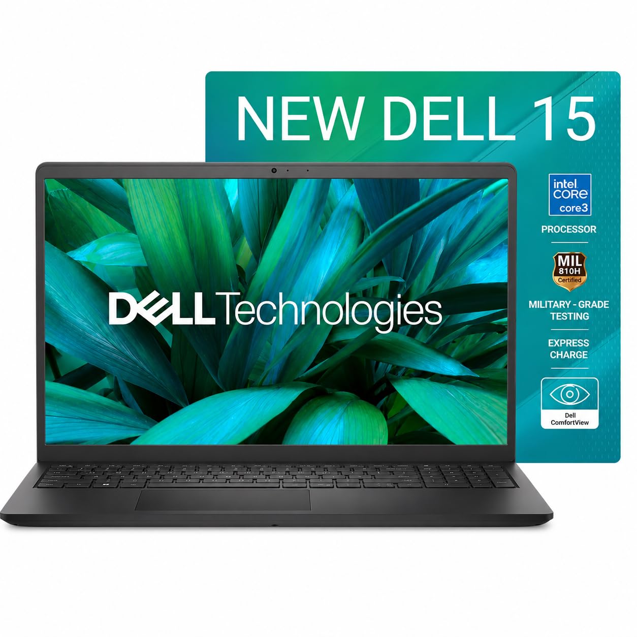 Dell 15 Laptop, 14th Gen Intel Core 3 100U Processor, 16GB DDR4, 512 SSD, Intel UHD Graphics, 15.6" NT FHD 120Hz IPS AG 250 nit Display, Win 11 + Office H&S 2024, Carbon Black, Thin & Light- 1.63Kg-image-30