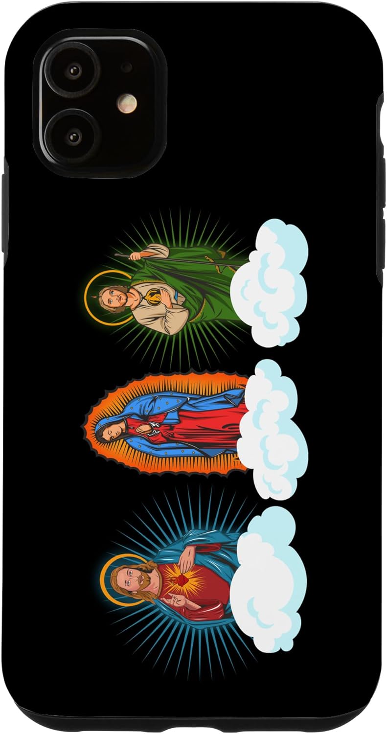Jesus, Virgen María y San Judas Tadeo In Clouds Case for iPhone 13