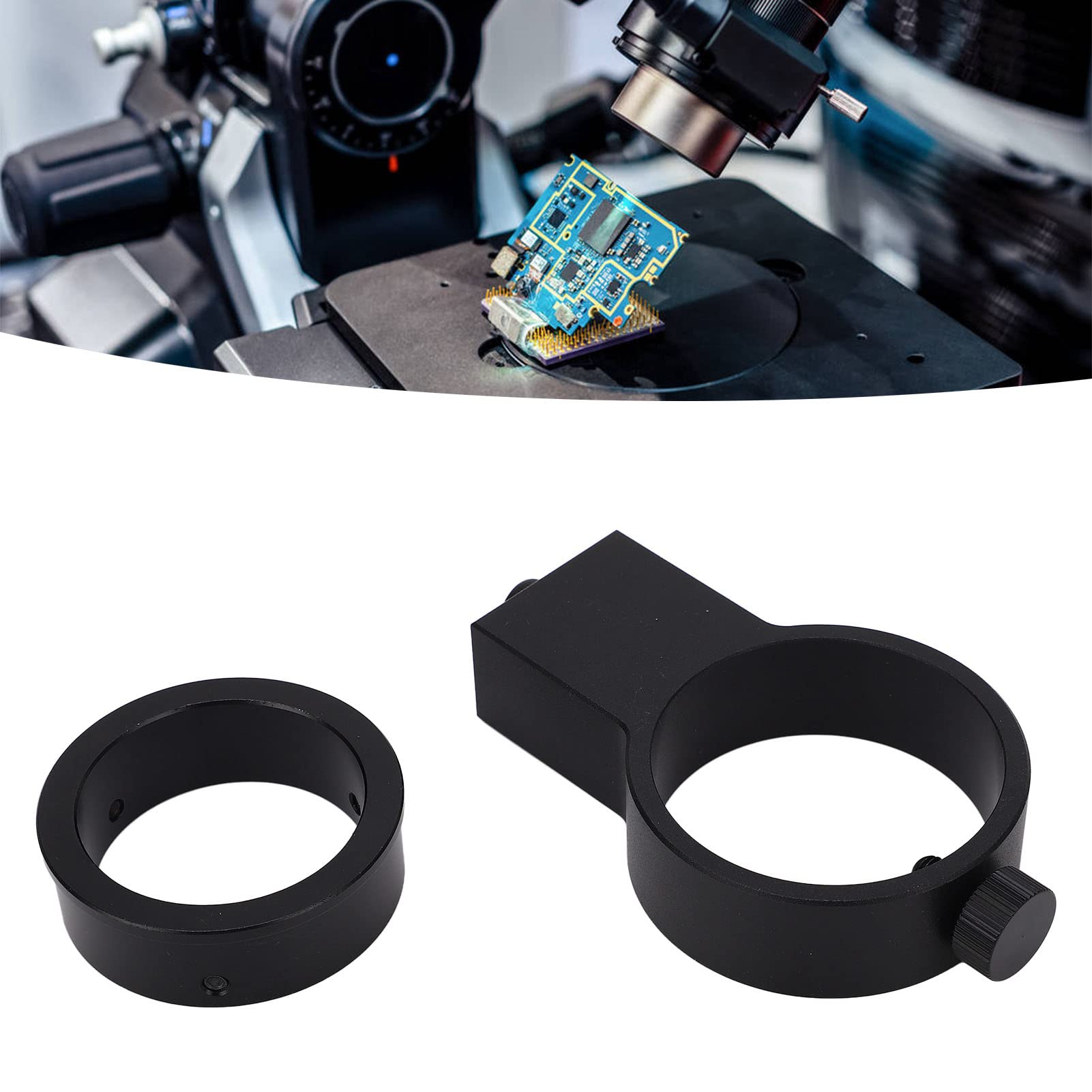 Sonew Uchwyt Adaptera Obiektywu Mikroskopu ze Stopu Aluminium 42mm 50mm do Kamery USB