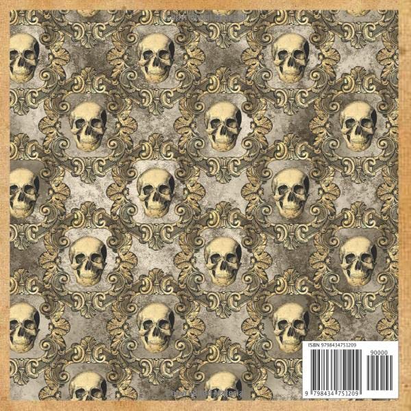 scrapbook paper gold steampunk assorted pattern for scrapbooking supplies & DIY craft junk journal pack kit 28 patterned crafting sheet for decoupage ... invitation 14 textured decorative papercraft image 3