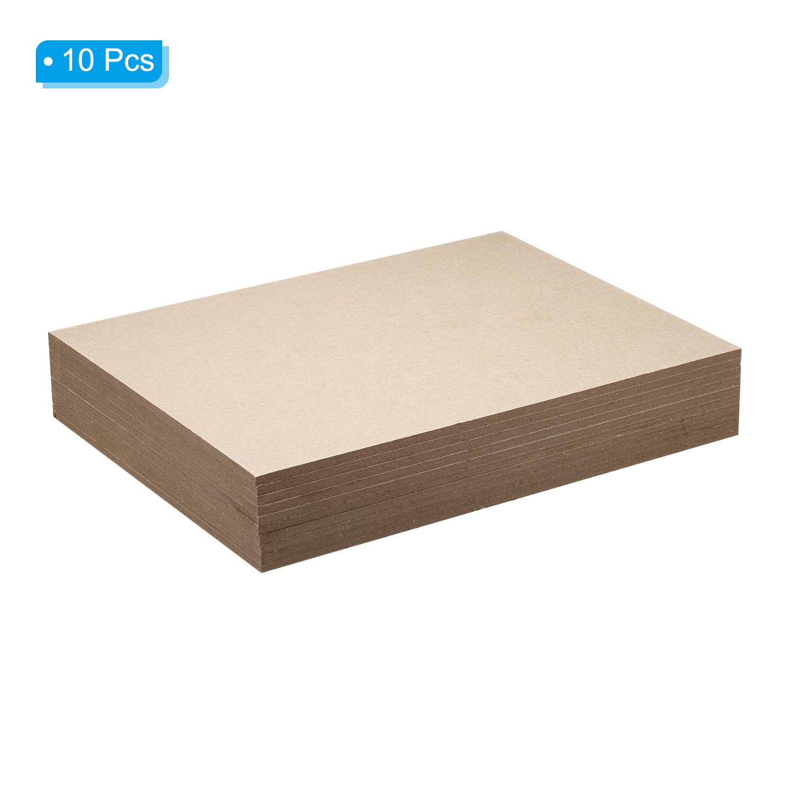 PATIKIL 12x8x0.2" Chipboard Sheets, 10Pcs Thick Book Board Binders Board Sturdy Bookbinding Supplies for Book Binding Cover Gray - Image 3
