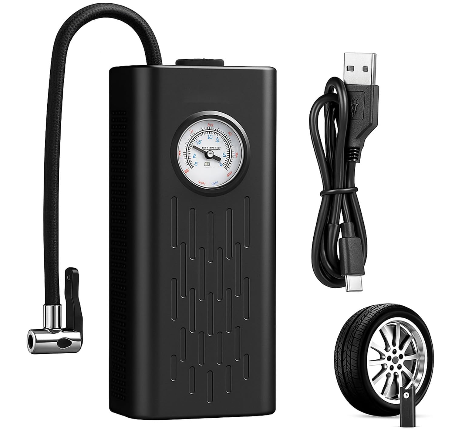 PANCA Cordless Air Pump Portable Tyre Inflator | Digital Air Compressor with Pressure Gauge & 5000mAh Battery | Wireless Mini Pump (Cordless Air Pump)-image-49