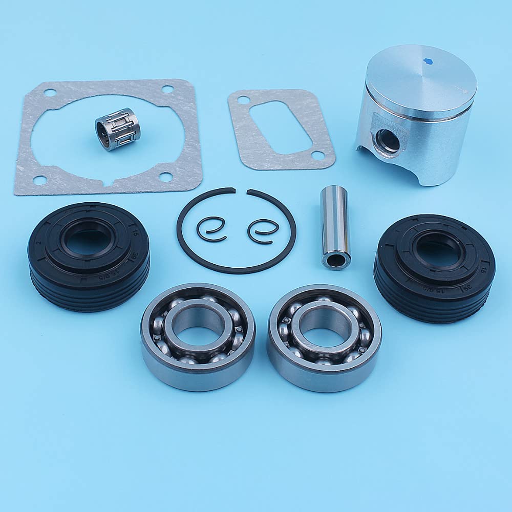 Zestaw uszczelek olejowych łożyska korbowego tłoka 40 mm, dla Husqvarna, 340 345, dla Jonsered, 2141 2145 Pierścień do piły łańcuchowej Klatka igłowa Część zamienna Zestaw pierścieni tłokowych