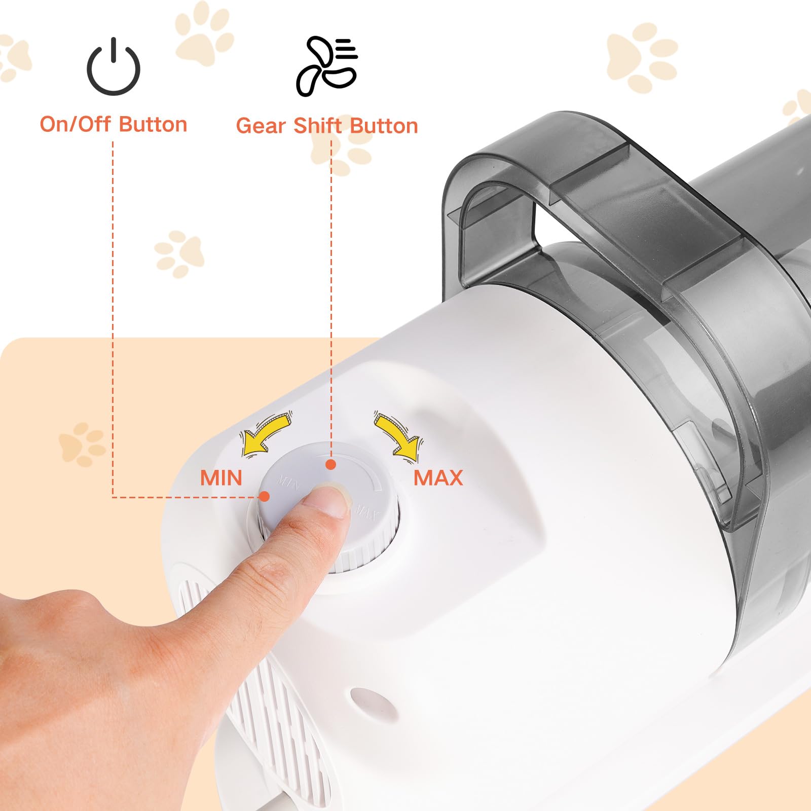 Hundepflege-Vakuum-Set, 2,5 l, ultra-leiser Haustier-Staubsauger, professionelles Fellpflegeset, Haustierpflege-Vakuum & Hunde-Schermaschine und Hundebürste zum Ausfallen mit Vakuum-Pflegewerkzeugen