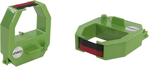 Paquete de 2 cintas de tinta uPunch para reloj de tiempo sin cálculo HN3000