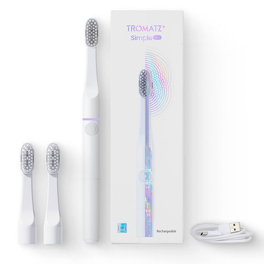 PLAQUES TROMATZ 電動歯ブラシ 本体　新品未開封品 Amazon.co.jp: Tromatz (トロマッツ) シンプルプロ 充電式 電動