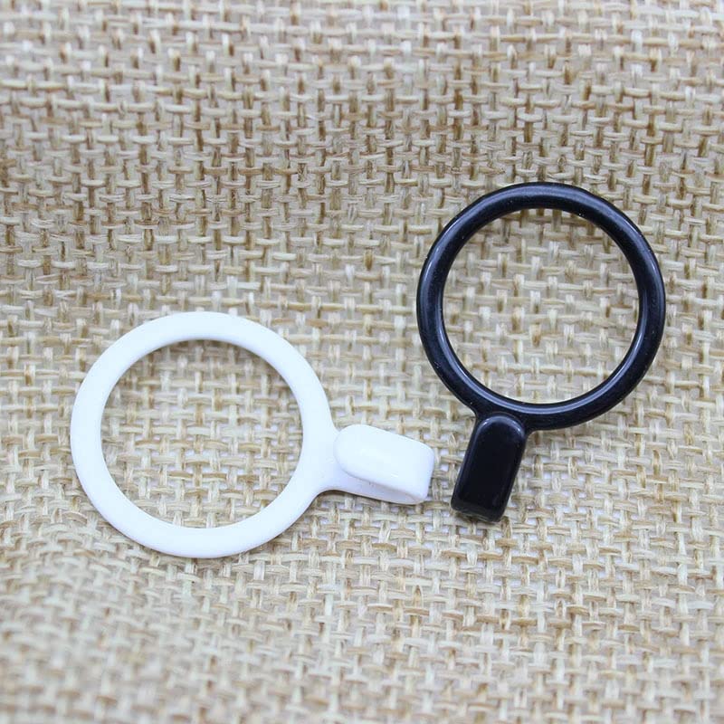 LUNYY 100pcs Bra material PP metal bra strap hooks Nylon Coated Lingerie Round shape 6mm/8mm/10mm/12mm/15mm/18mm