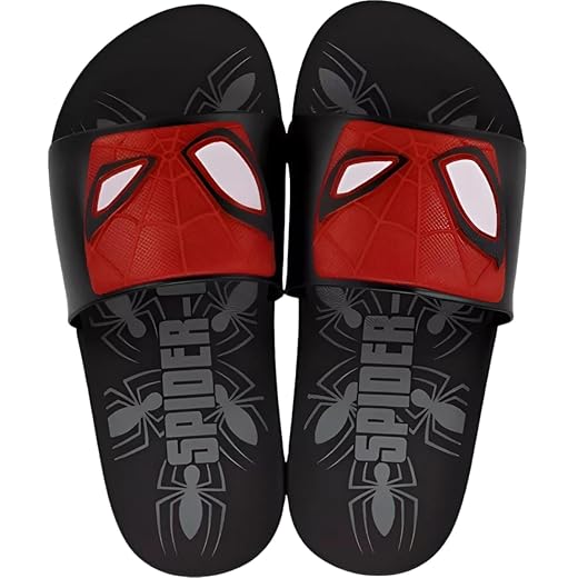 Chinelo Slide Infantil Menino Fácil Calce Homem Aranha View