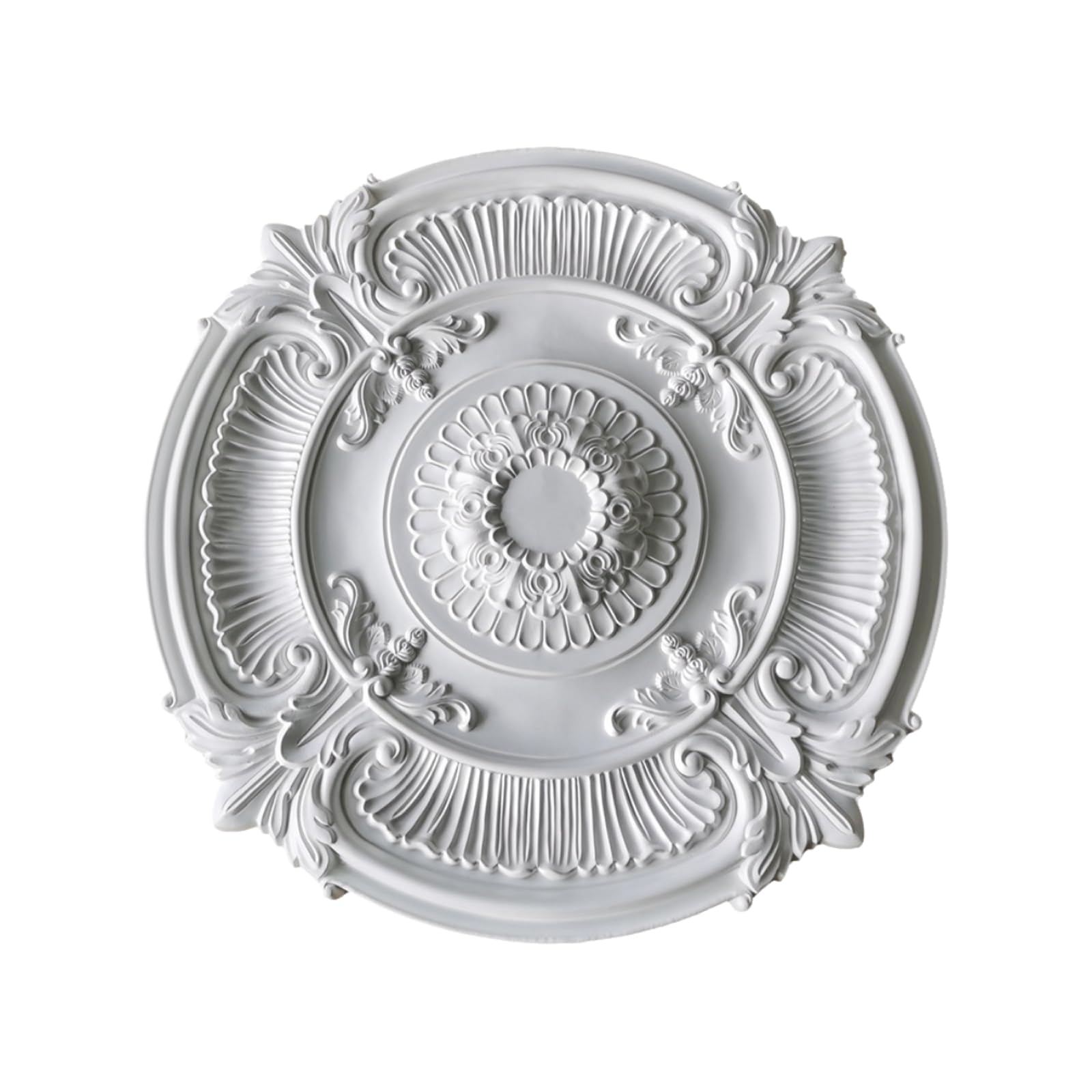 Foelanne Style-E Round Pu Ceiling Medallion Ceiling Fan Light Base Multiple Sizes 40-60 Cm(,49Cm)