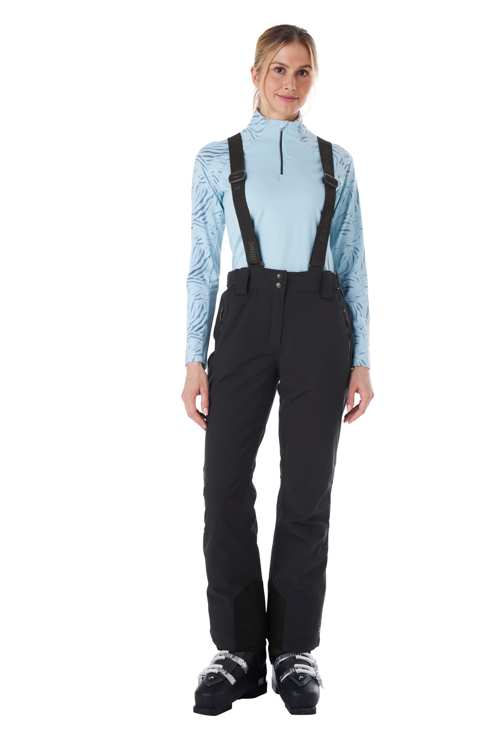 Killtec Damen Funktionshose/Skihose mit abnehmbaren Trägern, Kantenschutz und Schneefang Ksw 249 Wmn Ski Pnts