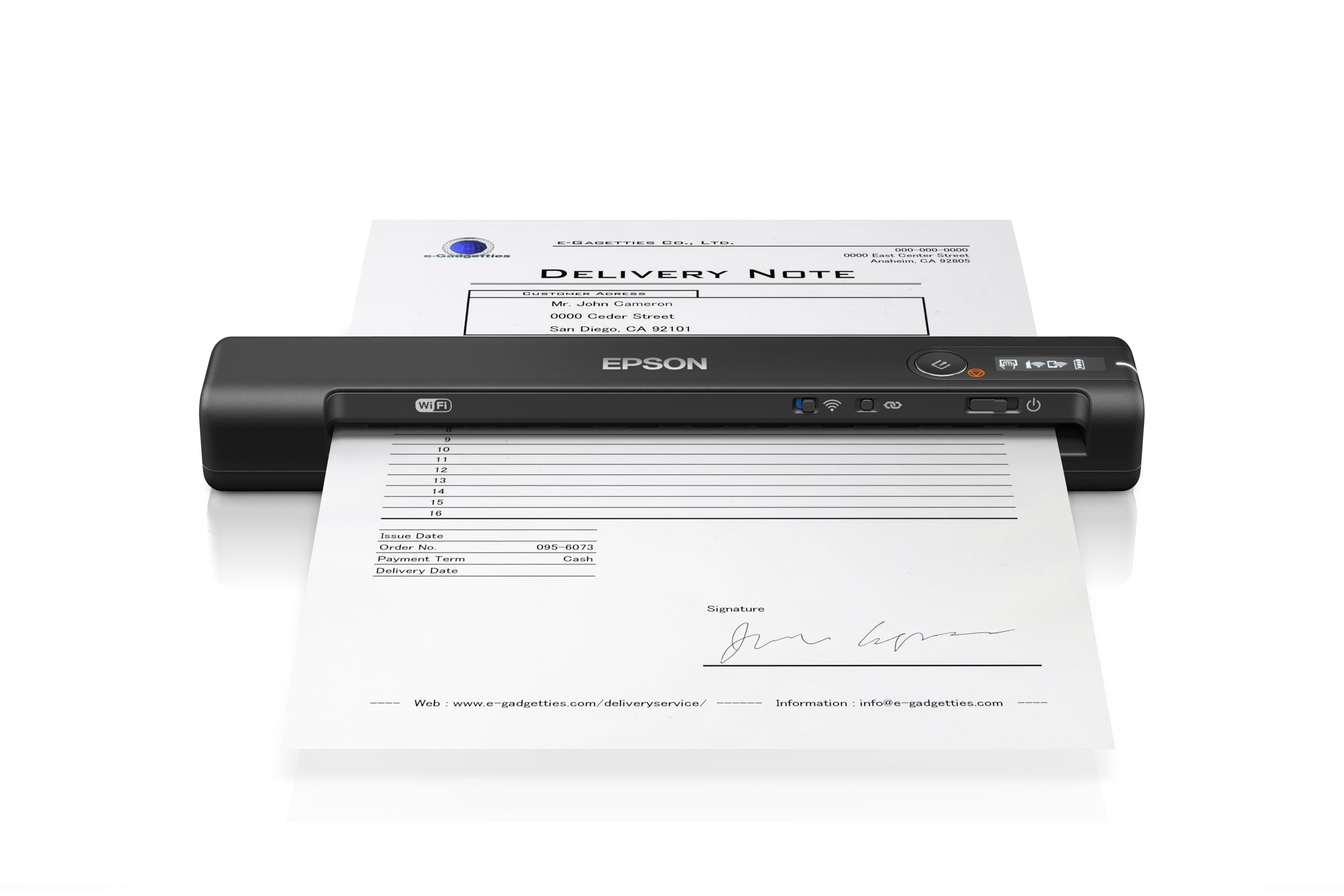 Sponsored Ad – Epson Workforce ES-60W Wireless Ultra Portable A4 Document Scanner with Li-ion battery (300 page) and USB 3.0, 200-1200dpi, 4 seconds per page