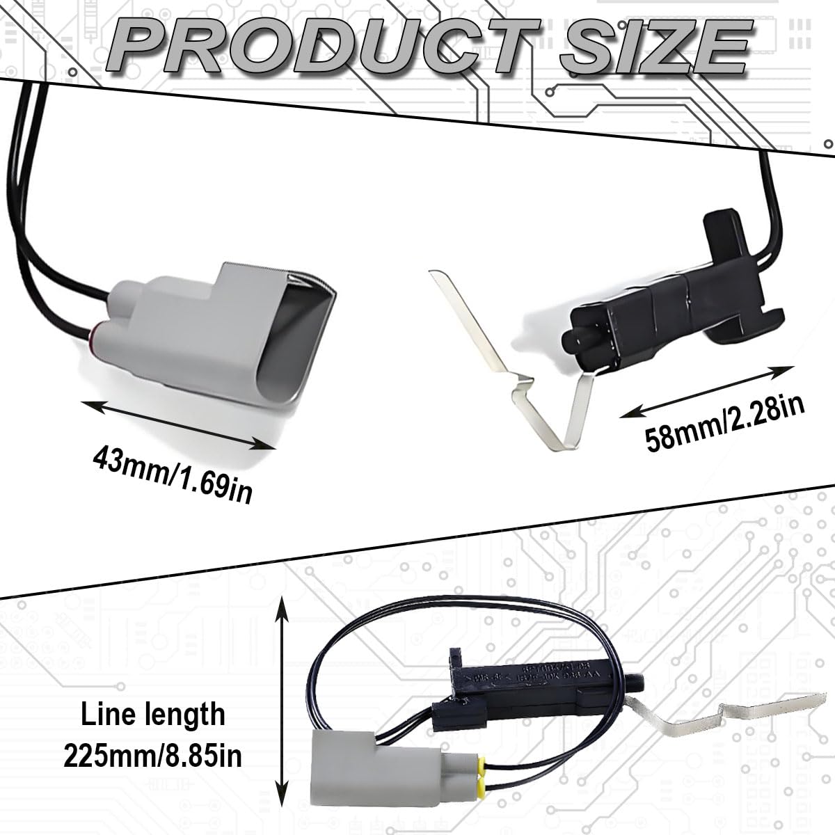 ZAMDOE 1S7F-10K936-AA Sensore di temperatura esterna auto per Ford Focus MK1 Focus C-Max Fiesta MK5 MK6 MK7 Mondeo 6820218 1117860